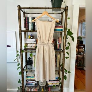 Petal & Pup. Aubrey (Soleil) Cutout Midi Dress - Beige